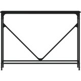  Konzolni stol crni 102 x 22,5 x 75 cm od konstruiranog drva | shoptok.hr