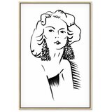  Slika - Romantic Blonde (1 Part) Vertical 40x60 U prirodnom drvenom okviru | shoptok.hr