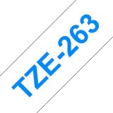 Brother Tze-263 združljiv laminirani trak - 36 mm x 8 metrov modro/bel, (21408870) | Shoptok.si
