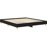  Krevetna konstrukcija Crni hrast 203 x 163 x 25 cm | shoptok.hr