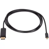 priključni kabel USB-C® utikač, DisplayPort utikač 1.8 m crna AK-AV-16 USB-C kabel