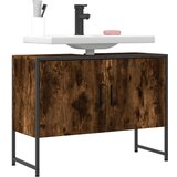 vidaXL Kupaonski ormarić za umivaonik boja hrasta 80x33x60 cm drveni Cijene