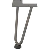  Noge s ukosnicama za stolić za kavu 4 kom. Prirodni čelik 20 cm Puni čelik | shoptok.hr
