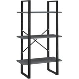 Police za pohranu sive 60 x 30 x 105 cm od masivne borovine | shoptok.hr