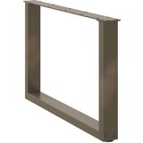  Noge za klubsko mizico v obliki črke U, 2 kosa, naravno jeklo, 70 x (42-43) cm, jeklo, (5000044558) | Shoptok.si
