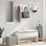  4-dijelni set namještaja za hodnik bijeli od konstruiranog drva | shoptok.hr