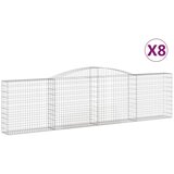  Lučne gabionske košare 8 kom 400x30x100/120cm pocinčano željezo | Eponuda.com