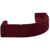 Makamii Bordo rdeča žametna kotna sedežna garnitura Ekahi – | Shoptok.si