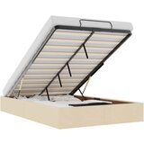 Maison Chic Otomanski Posteljni okvir - Dvoposteljna postelja - Zakonska postelja brez vzmetnice krem 120x190 cm blago-J480, (21760246) | Shoptok.si