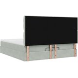 vidaXL okvir kreveta s madracima svijetlosivi 200x200cm baršunasti | shoptok.hr