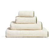 Kave Home Bela/zelena frotirna bombažna brisača 50x90 cm Sedora – | Shoptok.si