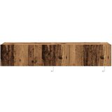 TV zidni ormari s LED svjetlima 2 kom Ostar drvo 80x35x31 cm | shoptok.hr