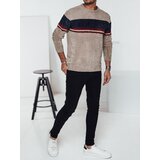 DStreet Sweter męski w paski brązowy | shoptok.hr