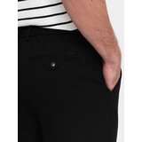 Ombre Men's chino pants with elastic waistband SLIM FIT - black | Eponuda.ba