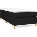 The Living Store Posteljni okvir črn 90x190 cm blago - Box Spring Posteljni Okvir, (21520508) | Shoptok.si