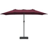  Vrtni suncobran Bordeaux Crvena 385 x 209 x 244 cm Poliester | shoptok.hr