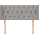  Vzglavje z ušesi svetlo sivo 103x16x78/88 cm blago, (20737138) | Shoptok.si