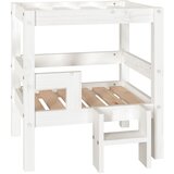  Krevet za pse bijeli 55,5x53,5x60 cm od masivne borovine | shoptok.hr
