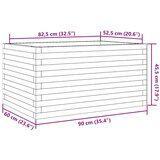  Vrtno cvetlično korito 90x60x45,5 cm trdna borovina | Shoptok.si