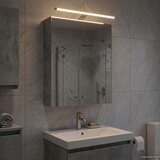  Kupaonski ormar s ogledalom Betonski sivi 50 x 14 5 x 70 cm | shoptok.hr