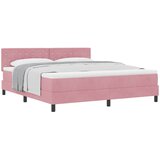  Krevet s opruga kutije s madracem Ružičasta 180 x 200 cm Baršun | shoptok.hr