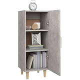 Komoda betonsko siva 34,5x34x90 cm konstruiran les, (20654795) | Shoptok.si
