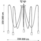  Lestenec EDISON 5 črn, (21348282) | Shoptok.si