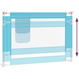  Sigurnosna ograda za dječji krevet plava 90 x 25 cm od tkanine | Eponuda.com