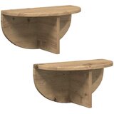  Polica na zidu Zidne 2 pcs Umjetnički hrast 38 x 19 x 19 cm | shoptok.hr