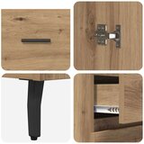 vidaXL Visok predalnik 2 pcs Umetni hrast Inženirski les in steklo | Shoptok.si