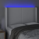  LED uzglavlje bijelo 147x16x118/128 cm od umjetne kože | shoptok.hr