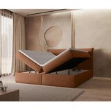 Boxxx POSTELJA Z VZMETNICO 160 cm x 200 cm , tekstil opečnato rjava | Shoptok.si