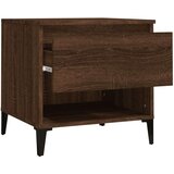 vidaXL Bočni stolić smeđa boja hrasta 50x46x50 cm konstruirano drvo | shoptok.hr
