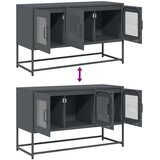 vidaXL TV omarica antracit 100,5x39x60,5 cm Hladno valjano jeklo | Shoptok.si