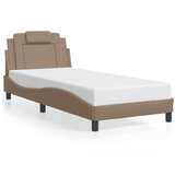 Maison Chic Postelja za odrasle - Posteljni Okvir z vzglavjem kapučino 90x190 cm umetno usnje, (22080195) | Shoptok.si