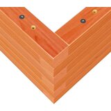  Vrtno cvetlično korito voščeno rjavo 90x60x23cm trdna borovina | Shoptok.si