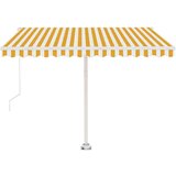  Samostojeća tenda na ručno uvlačenje 300 x 250 cm žuto-bijela | shoptok.hr