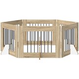  Vrata za pse s postoljem 6 pcs Hrast sonoma 80 x 60 cm | Eponuda.ba