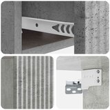  Noćni ormarić za montažu na zid s ladicama 2 pcs Betonska siva | shoptok.hr