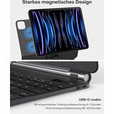 Omoton tipkovnica z ohišjem za ipad air in ipad pro z osvetlitvijo in sledilno ploščico odprta embalaža | Shoptok.si