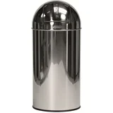 Kanta sa poklopcem Push Bin, 40l, Srebrne boje