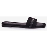 Boto Flat Ladies Slippers With Strap And Buckle Black Zilina | shoptok.hr