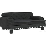  Dječja fotelja crna 70 x 45 x 30 cm baršunasta | shoptok.hr