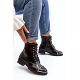 Boto Women's Boots Lu Boo Black Work Boots with Steel Frame Jacksy | shoptok.hr