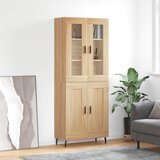 vidaXL Visoka komoda hrasta sonome 69 5x34x180cm od konstruiranog drva | shoptok.hr