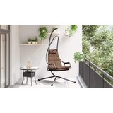  Viseća jaja stolica Boja kafe 94 x 107 x 196,5 cm Čelik | shoptok.hr