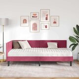  Kotni okvir postelje z matrico Drugo 2 pcs Zelena Žamet, (5000123567) | Shoptok.si