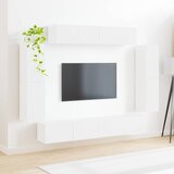TV ormar 8 pcs Visoki sjaj bijela | shoptok.hr
