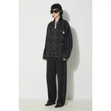 Carhartt WIP Traper jakna OG Michigan Coat za žene, boja: crna, za prijelazno razdoblje, I031923.8906