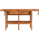  Radni stol s ladicama i škripcima 162x62x83 cm od drva bagrema | shoptok.hr